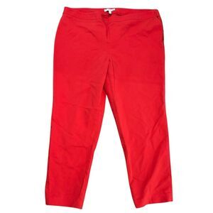 Women's Bright Pink/Pale Red Plus Size Capris by Chaus NY-size 16